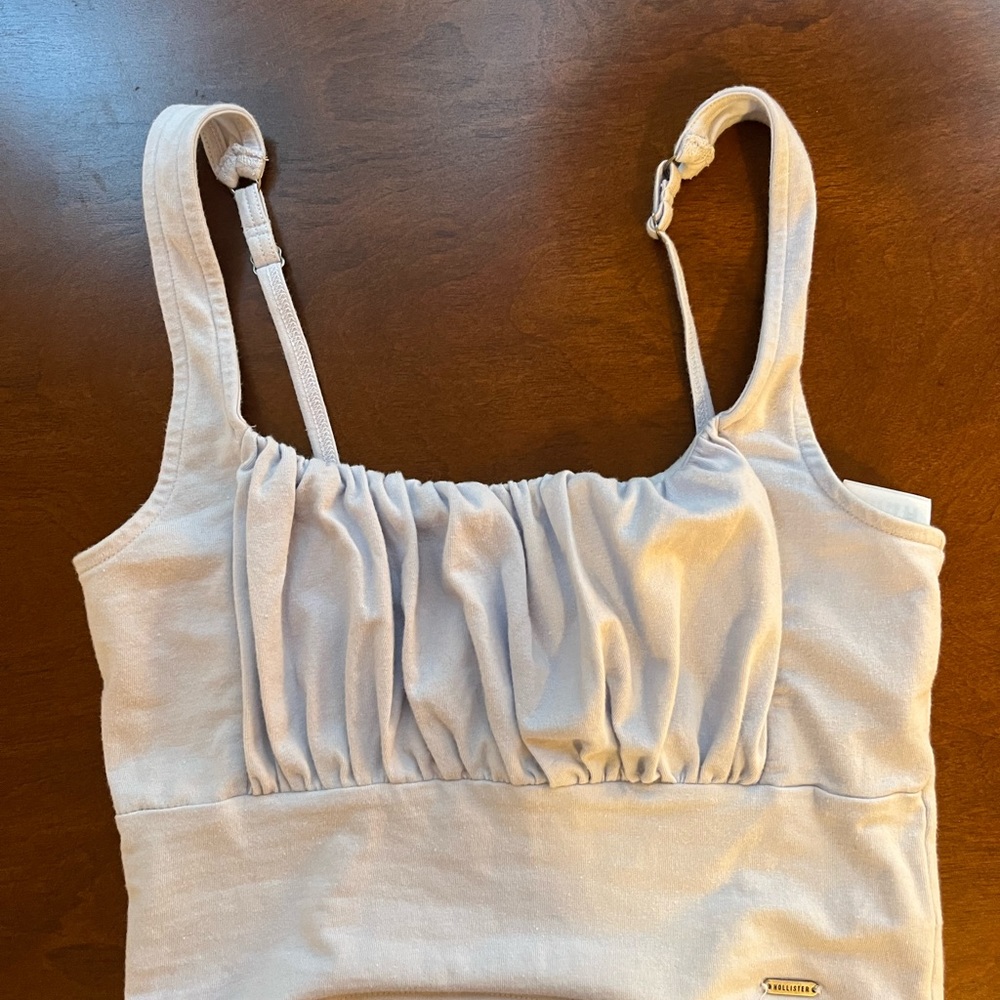 Light blue hollister crop top
